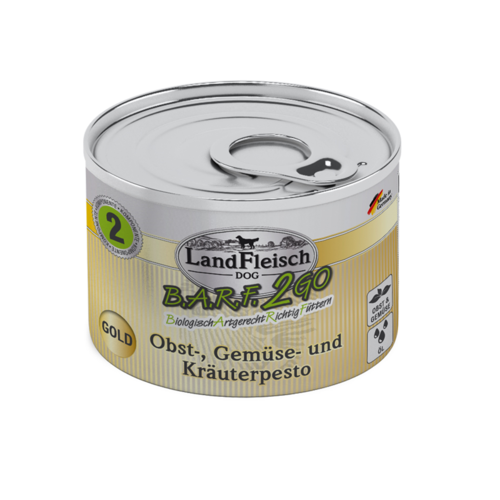 LandFleisch Dog  B.A.R.F.2GO Pesto Gold 200g