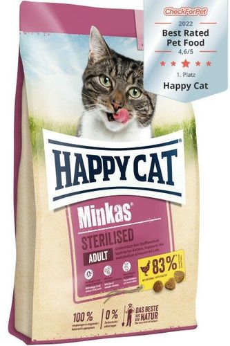 Happy Cat Minkas Sterilised Geflügel 10Kg