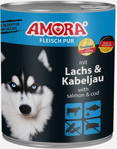 AMORA Dog Pur Lachs + Kabeljau
