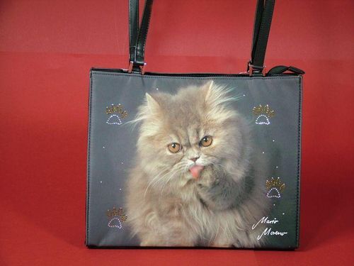 Katzen Handtasche groß Perser-Queen, Mario Moreno Colorline, 31x12x26cm