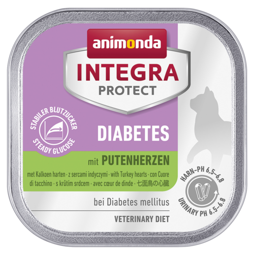 Animonda Integra Protect Diabetes Adult mit Putenherzen 100g