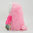 Laber-Eule "Nina" pink, XXL mit beweglichem Schnabel, 26x20cm
