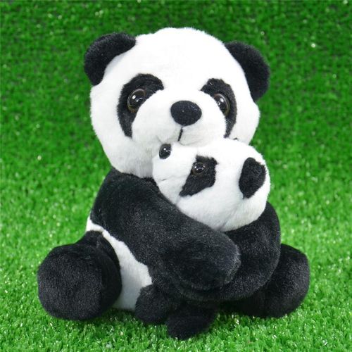 Laber-Panda mit Baby, "Yuna und Bo" inkl. Batterien
