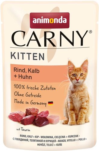Carny Kitten Rind+Kalb+Huhn 85g