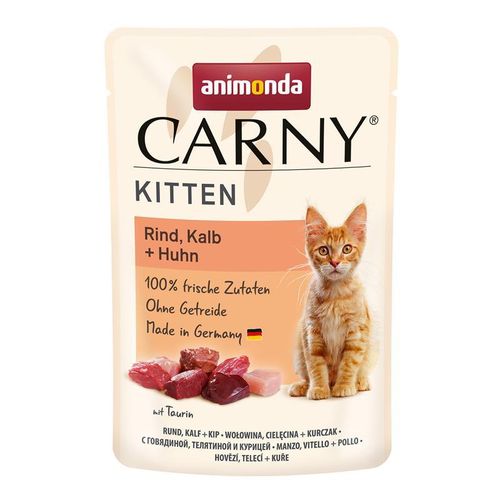 Carny Kitten Rind+Kalb+Huhn 85g