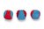 Beeztees Hundespielzeug Splashball blau/rot - Durchm: 6,2 cm